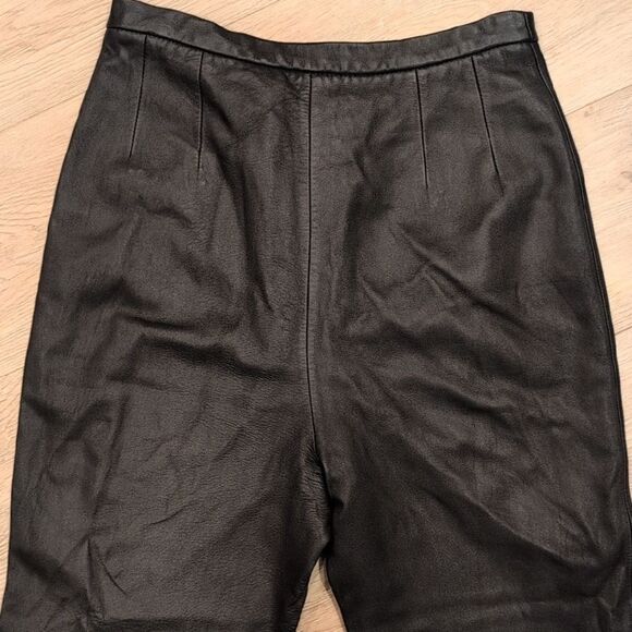 Lands End LEATHER PANTS - Picture 5 of 8